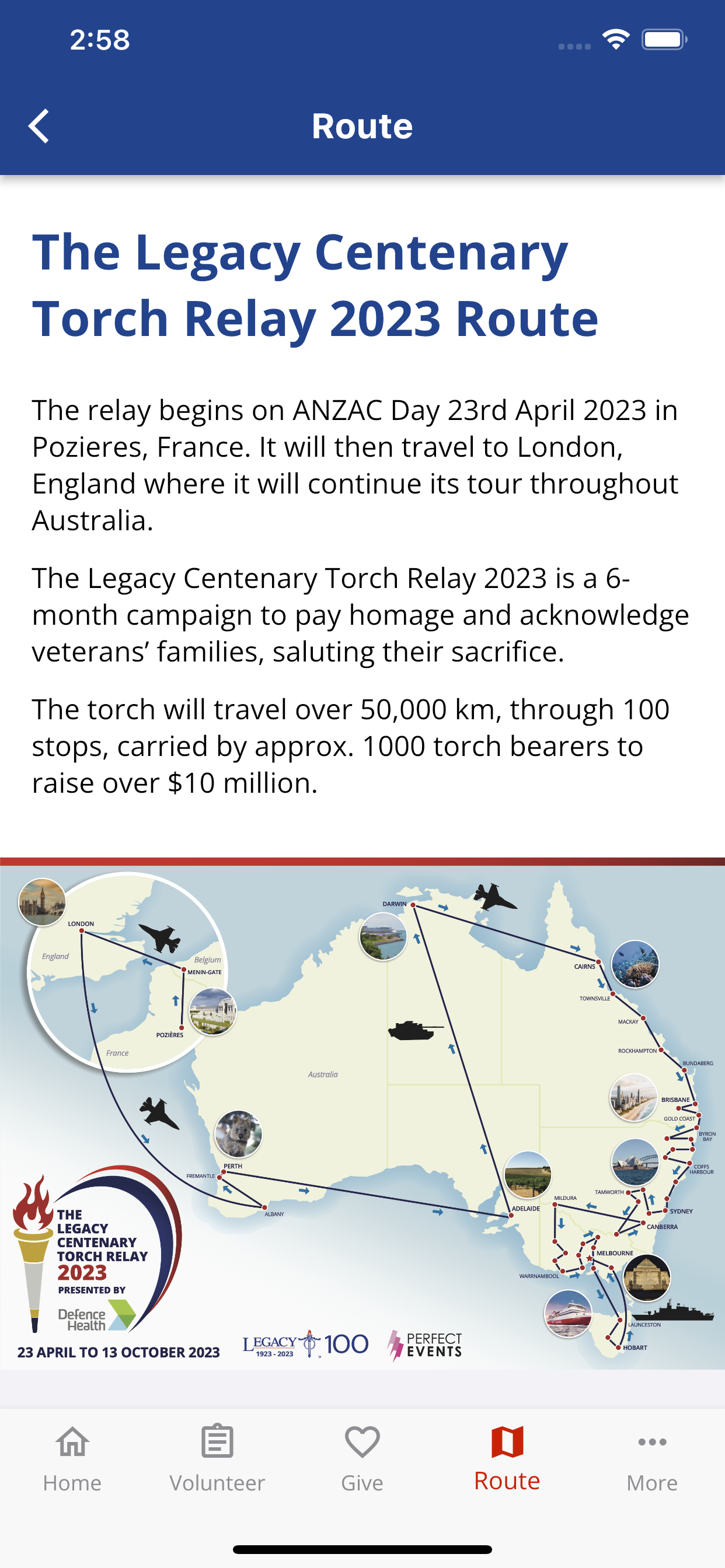 Legacy 100th Torch Relay