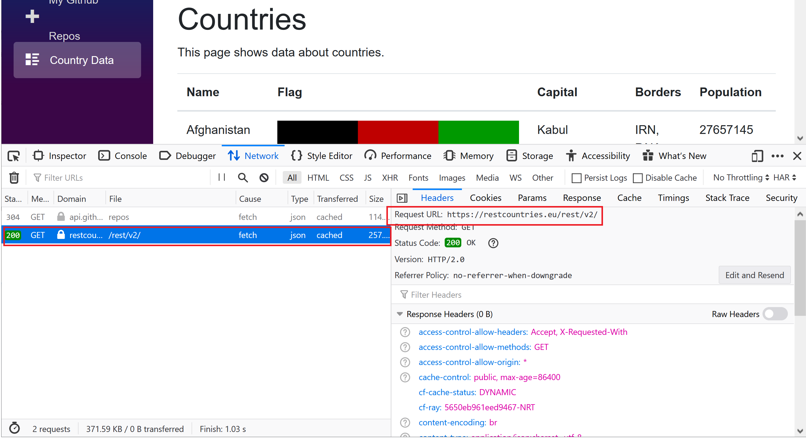 Rest Countries 2